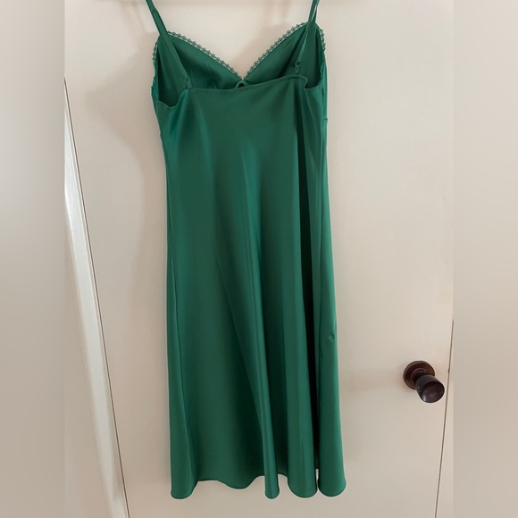 Aritzia Sunday Best Rae Dress - green midi slip spring summer dress - Picture 6 of 10